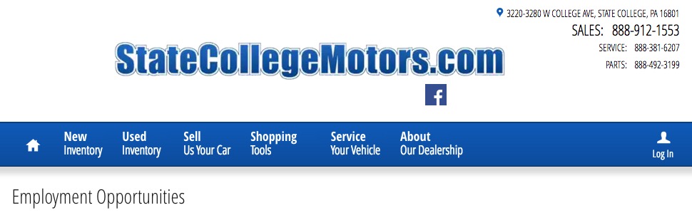 State College Motors >> Service Advisor State College Pa State College Motors Jobs State College Motors >> Service Advisor State College Pa State College Motors Jobs